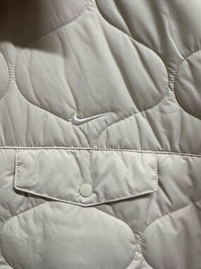 Nike Quilted Puffer Jacket — Light Cream